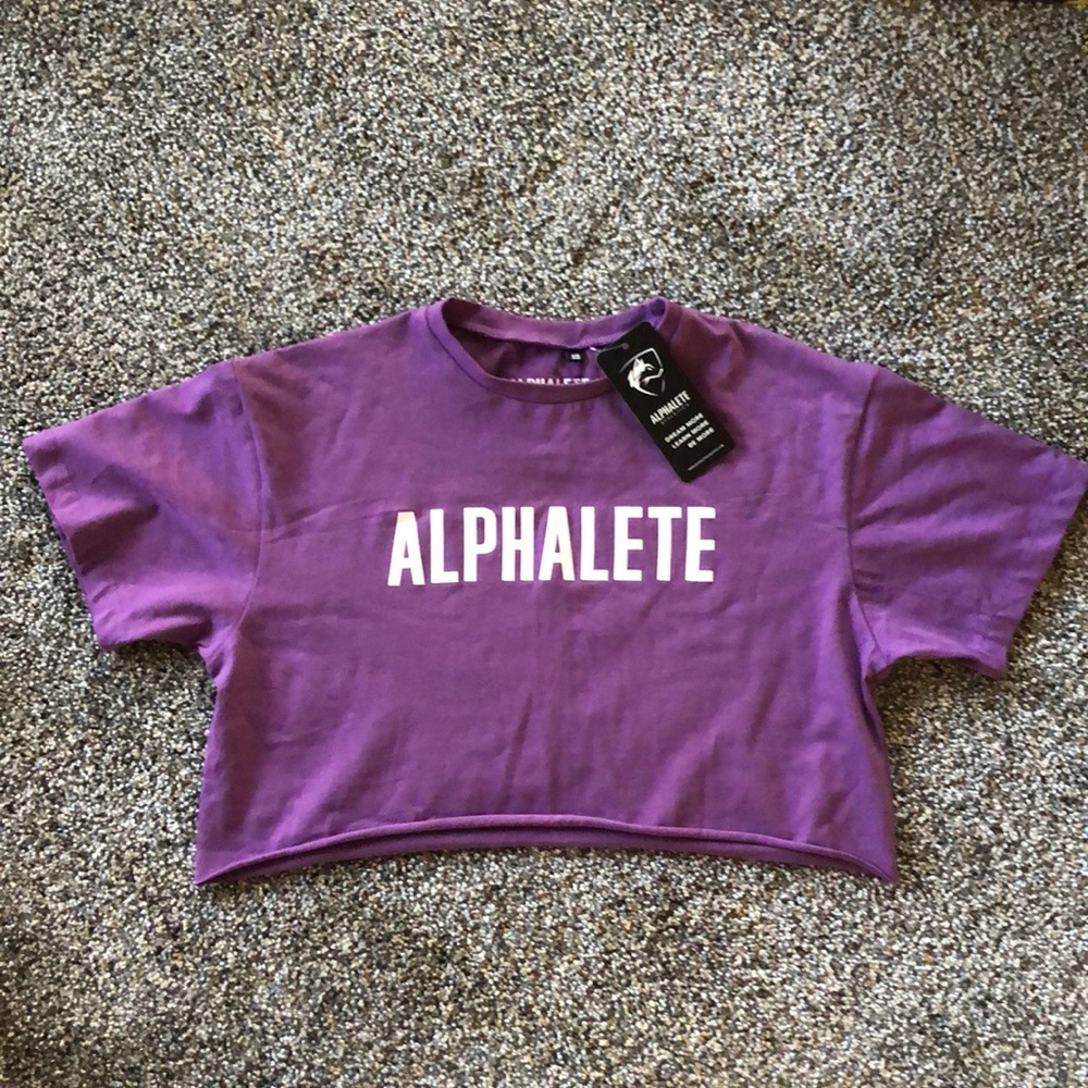 Alphalete cropped tee ~ XS